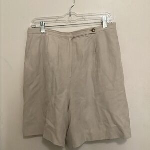Liz Claiborne Silk/Linen Blend Shorts